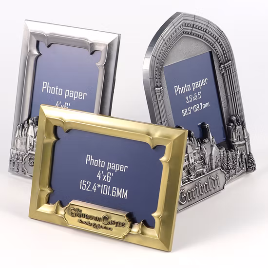 Home Decoration Baroque Custom Color Table Mini Resin Picture Photo Frame