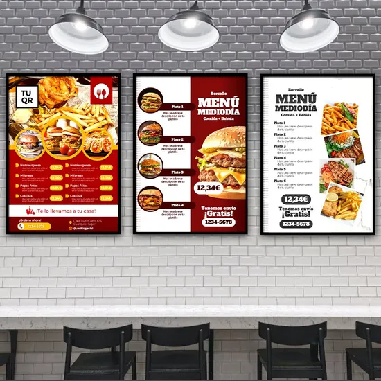 Quadro iluminado da foto da caixa leve plástica da placa do menu do diodo emissor de luz do ABS A4 multi função